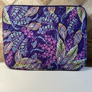 Vera Bradley Laptop Case with Feather Design